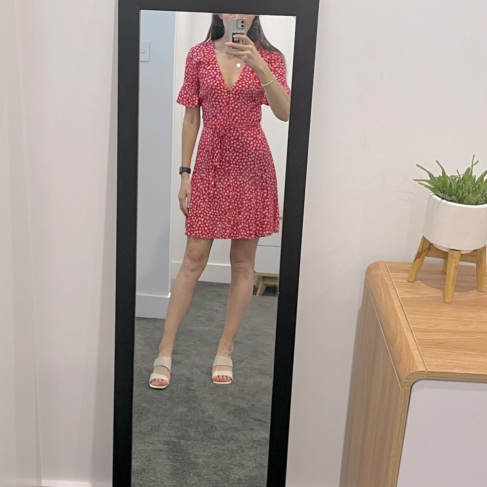 Red Floral Sportsgirl Dress ❤️ - Picture 8 of 14